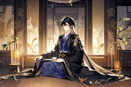 03402-1622970546-masterpiece, best quality,  _lora_fstyle03-000005_1_,long hair, male focus, 1boy, solo, hanfu, bug, butterfly, sitting, chinese.png